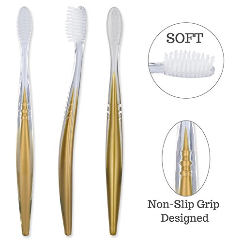 144 Bulk Toothbrushes Set, Individually Wrapped Disposable Toothbrush