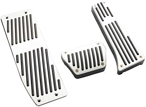 ECARGO DIY Car Aluminum Alloy Footrest Accelerator Brake Pedals Pads Fit for E90 HAMAN Style