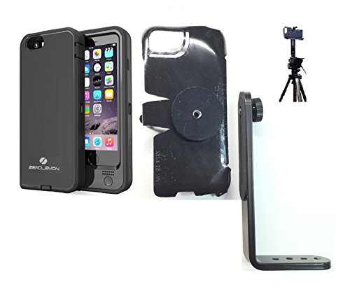 SlipGrip Tripod Mount For Apple iphone 6S Using ZeroLemon 4600mAh Battery Case