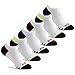 Prince Boys' Low Cut Athletic Socks for Active Kids (6 Pair Pack) (3-9 (Big Boys), White)