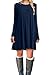 MOLERANI Fall Dress Womens Long Sleeve Dresses Tshirt Dress Navy Blue,S
