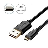 Reversible Micro to USB Cable, BlitzWolf 6ft Double Sided Charger and Data Cable for Android Phone Samsung Galaxy S6 Edge Plus, Note 4 5 Edge, HTC M9, Xperia Z3 Z2, Moto X (Black)