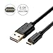 Reversible Micro to USB Cable, BlitzWolf 6ft Double Sided Charger and Data Cable for Android Phone Samsung Galaxy S6 Edge Plus, Note 4 5 Edge, HTC M9, Xperia Z3 Z2, Moto X (Black)