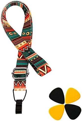 Adjustable Nylon Cotton Ukulele Strap Hang Neck Easy Install For all Size Ukulele (Ancient)