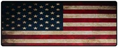 Extended Non-Slip Rubber Base 5mm Thick Soft Keyboard Gaming Mouse Pad Mat, Waterproof, Stitched Edges - 30.7”x11.8”x0.2” (The Stars and Stripes)