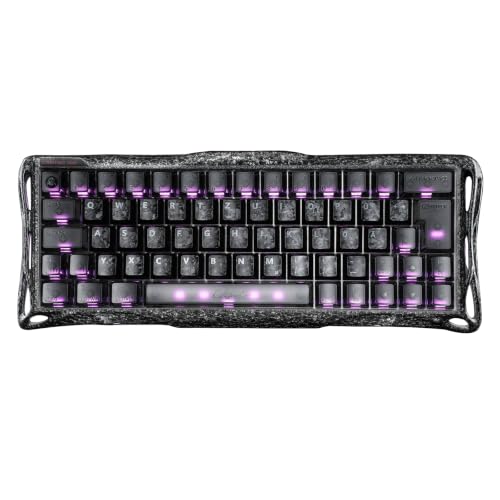 GravaStar Mercury V60 PRO Hall Effect Gaming Tastatur im QWERTZ-Layout, 8K | Gaming Tastatur mit Rapid Trigger, SOCD, CNC-Aluminiumgehäuse und anpassbarer RGB für FPS-Gaming(Cyber Frost Schwarz)
