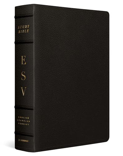 ESV Study Bible, Large Print (Buffalo Leather, Deep Brown): Holy Bible, English Standard Version