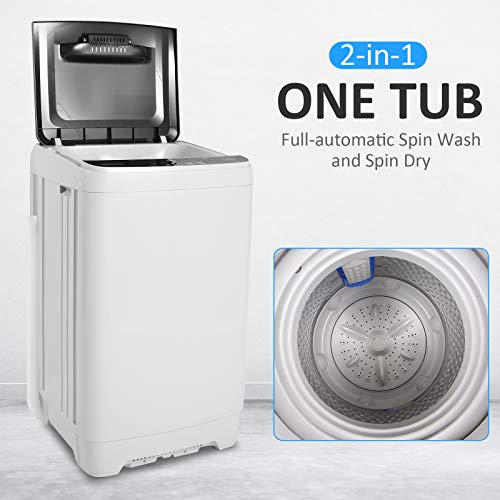 Washing Machine Nictemaw, 15.6Lbs Capacity FullAutomatic Portable
