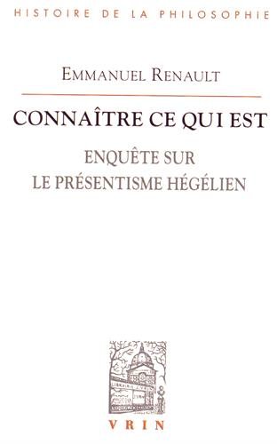 Connaître ce qui est