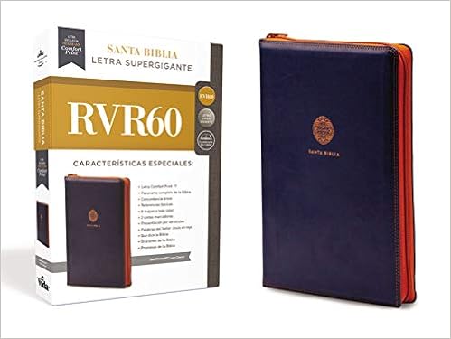 Rvr60 Santa Biblia Letra Supergigante Leathersoft C Cierre Azul Spanish Edition Rvr 1960 Reina Valera 1960 Amazon Com Books