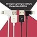 90 Degree iPhone Data Charger Cord, Never Bent Angled USB to Lightning Cable for iPhone 7, 6s, 6 Plus, iPad Data Sync and Charging Works with PC, Laptop, Wall Charger, External Batteries (3 Feet)