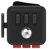 T-Tek Product Cube Relieves Stress and Anxiety for Children and Adults, Attention Toy, Black/Red
