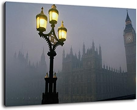 Big Ben Dans Le Brouillard Taille 60x40 Cm Couverts Peinture Sur Toile Des Images Enormes Xxl