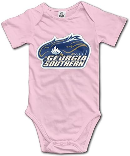 Georgia Southern Eagles Pink Funny Short Sleeves Variety Baby Onesies Jumpsuit For Toddler Size 12 Months