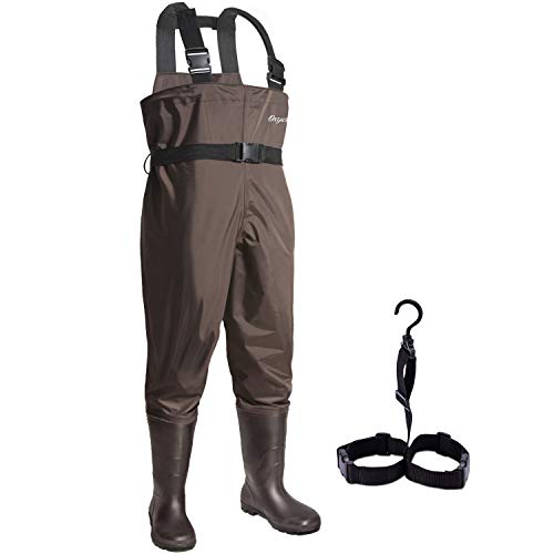 OXYVAN Waders Waterproof Lightweight Fishing Waders with Boots Bootfoot Hunting Hip Waders for Men Women