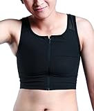 DOUBLE DESIGN Cool Mesh Zipper Half Length Chest Binder