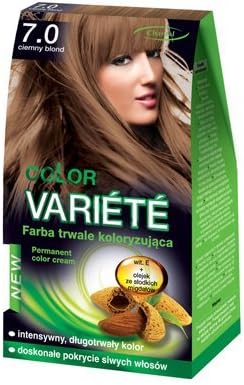 PERMANENT HAIR COLOUR CREAM HAIR DYE COVER YOUR GREY HAIR COLOUR 7.0 (DARK BLONDE)