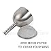 3in1 Steel Funnel with Strainer (Wine Shower + Aerator + Filter) - Improves Wine & Clears Residues
