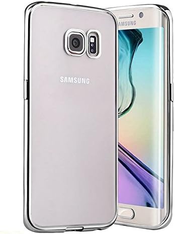 Samsung Galaxy S7 Edge Case, ACHIC Ultra Thin Slim Fit Electroplate Bumper Transparent Soft TPU Silicone Back Case Cover for Samsung Galaxy S7 Edge - Silver