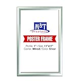 Snap Frame 11 X 17 Inch, Poster Size 1 Inch, Silver Color Profile, Mitred Corner