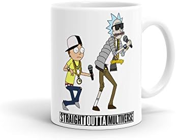Block 5 Rick and Morty Straight Outta Multiverse Ceramic Coffee Mug, 325 ml, Multicolor