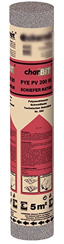 Schweißbahn PYE PV 200 S5 beschiefert grau/natur 5 m² Rolle Schweissbahn Schiefer PV200