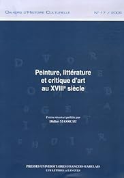 Peinture, littérature et critique d'art au XVIIIe siècle