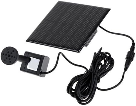 Zeta Solar Pump for Water Fountain, Solar Powered Panel Kit Pool Garden Watering Submersible Pump1.2W