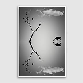 Framed Canvas Wall Art for Living Room, Bedroom Sky Canvas Prints for Modern Home Decoration Ready to Hang - 16"x24" inches