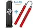 Dragon Sports Equipment Foam Training Sticks for Martial Arts | Case Included (Red)