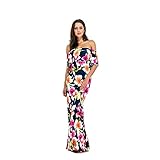 LiMiCao Summer Off Shoulder Maxi Sexy Long Evening Dress for Women Party