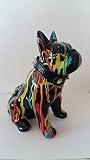 Tirelire Bouledogue Français En Céramique Noire - Décoration Laure Terrier - Hauteur 17 Cm - Idéale Pour Cadeau Ou épargne - 10