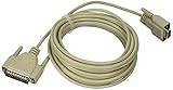 C2G 09445 DB9 Female to DB25 Male Serial RS232 Modem Cable, Beige (25 Feet, 7.62 Meters)