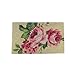 Decorative Pink, Green and Tan Spring Floral Coir Outdoor Rectangular Door Mat 30