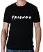 Uzair Friends TV Show T-Shirts (Black, Large)