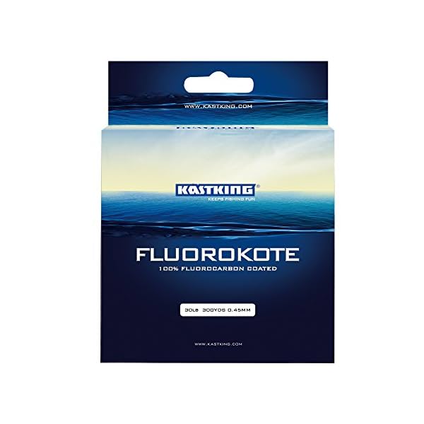 KastKing-FluoroKote-Fishing-Line-100-Pure-Fluorocarbon-Coated-300Yds274M-Premium-Spool-Upgrade-from-Mono-and-Perfect-Substitute-for-Solid-Fluorocarbon-Line-ICAST-Award-Winning-Brand