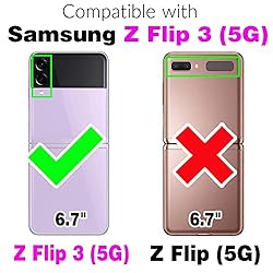 Asuwish Phone Case for Samsung Galaxy Z Flip 3 5G