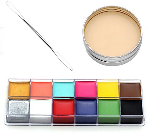 CCbeauty SFX Makeup kit Professional Face Paint Oil Based 12 Colors ...