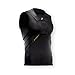 Storelli BodyShield Sleeveless Undershirt | Protective Soccer Base Layer | Lightweight Compression Top | Padded Chest and Rib Protection | Black | Large