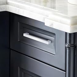 GOBEKOR 5 Pack Polished Chrome Cabinet Pulls Solid