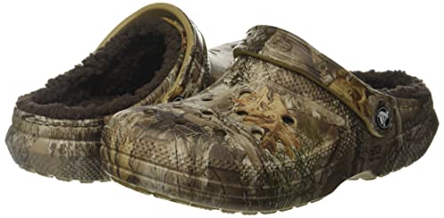 mens fuzzy camo crocs