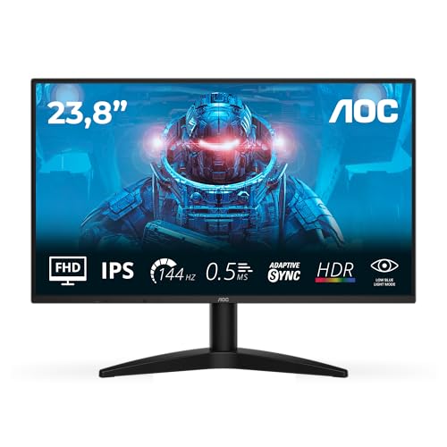 24B36X Gaming Monitor 24 Pulgadas 144Hz Panel IPS, 4ms GtG, HDR10, (1920x1080 HDMI 1x 1.4) Negro