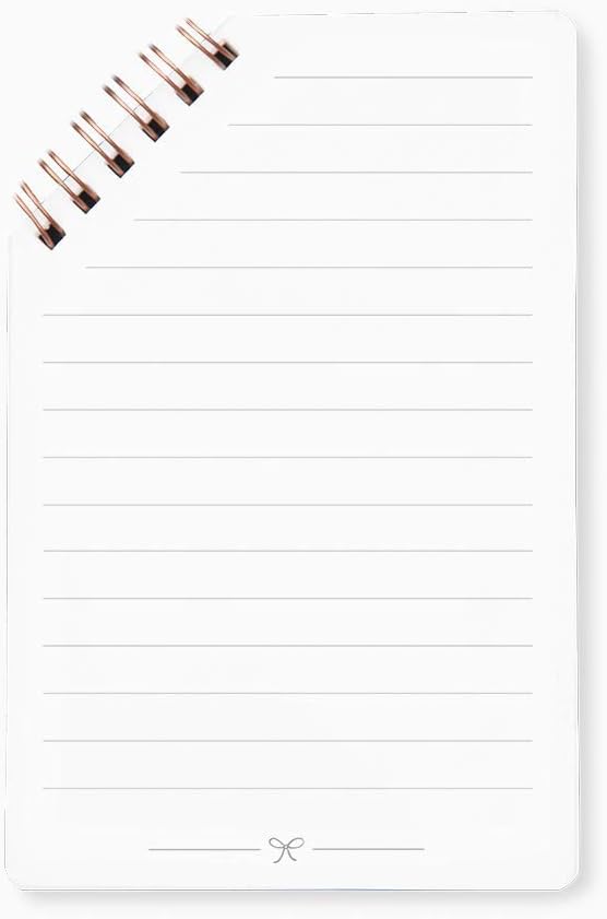 Grafik-Werkstatt Notepad with 45° Spiral, 50 Sheets Lined, Copper Cut, Wish Do, 9.5 x 14.5 cm - Image 3