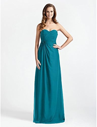 Line Princess V-neck Asymmetrical Lace Bridesmaid Dress with Lace by LAN TING BRIDE