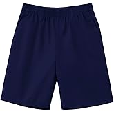 Classroom Uniforms Pull On Shorts for Boys and Girls with Elastic Waistbands and 2 Pockets