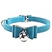 Cat Collar Kitten Velvet Bow Tie Safety Elastic Bowtie Bell 6 4 Colours