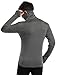 Coofandy Mens Slim Fit Underwear Thermal Turtleneck Pullover Thermal Sweaters,Dark Gray,Medium