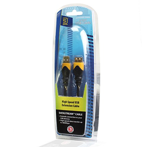 Ruggedized USB 2.0 Extension Cable Cord (6 Feet) by DATASTREAM Type A