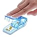 2 Pcs Pill and Vitamin Tablet Splitter, Travel Pill Cutter, Sturdy Cutting Blade - for Accurate Cutting, Small Splitter Easy to Carry (Light Blue) 3.5 inch