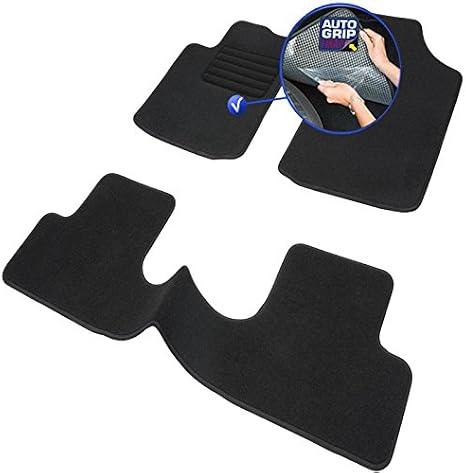 Tapis Sol Sur Mesure Citroën ë-C3/ë-C3 You 2024 - 3 Pièces, Antidérapant Autogrip + Clips, Velours épais